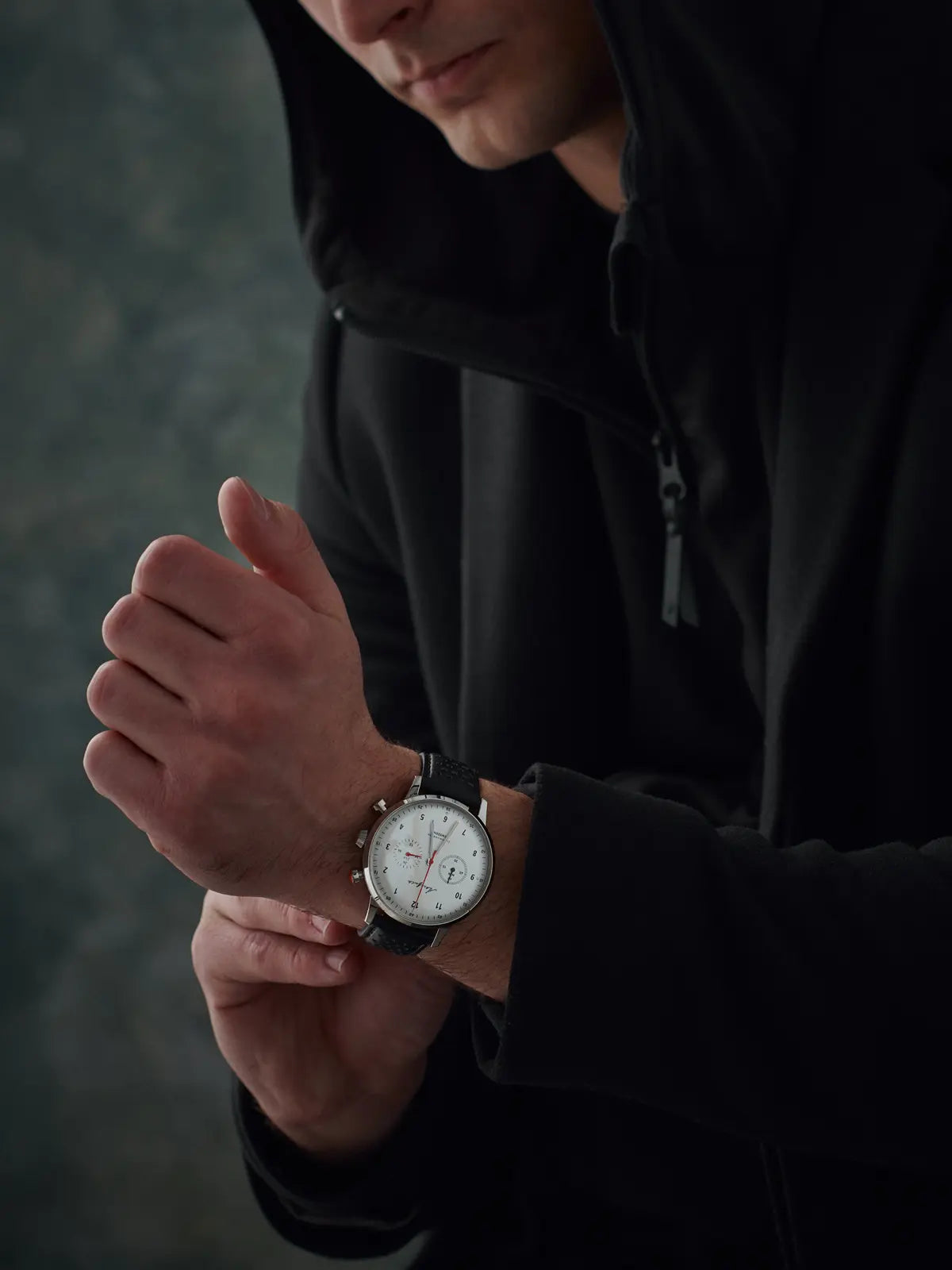 Akerfalk Chronograph white face