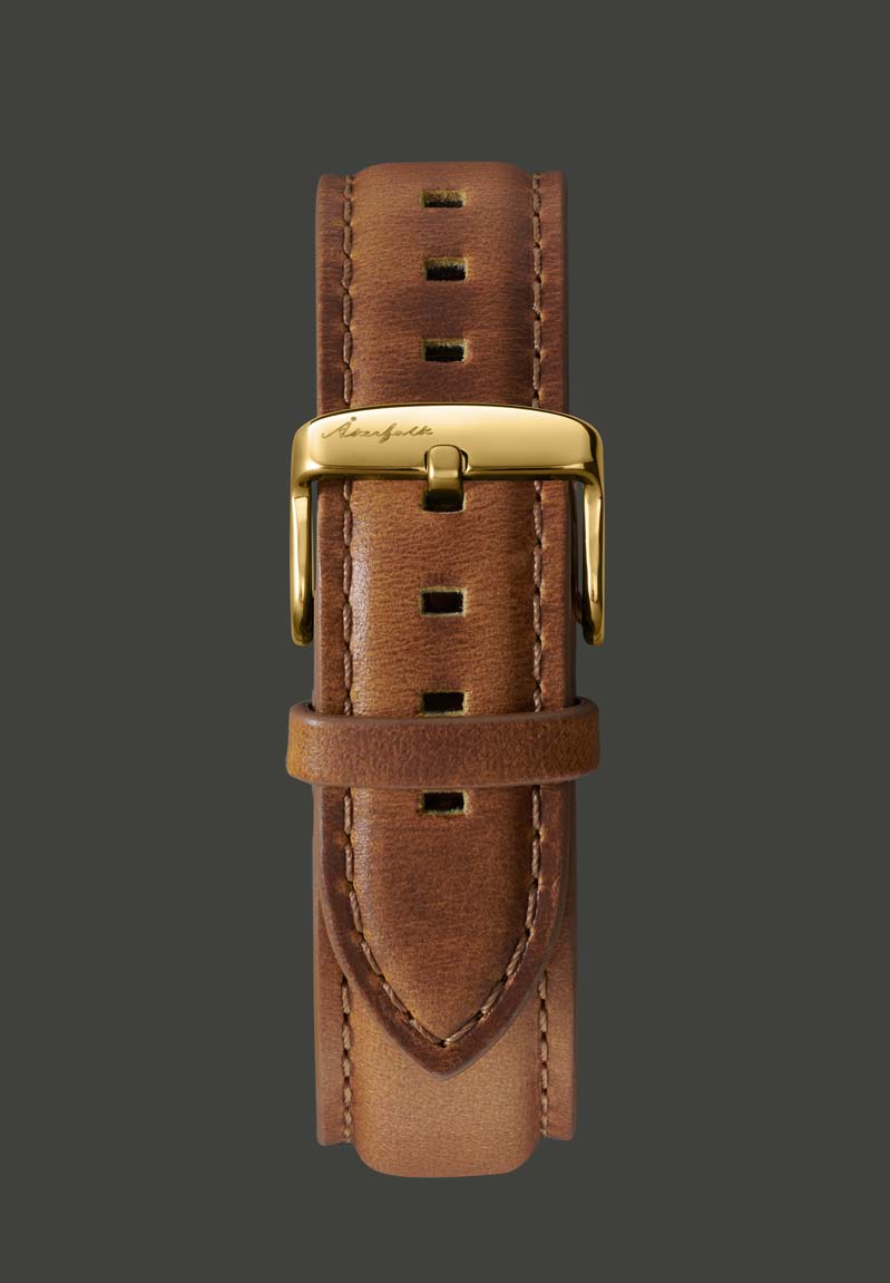 Light Brown Leather Strap | Akerfalk Watch Strap